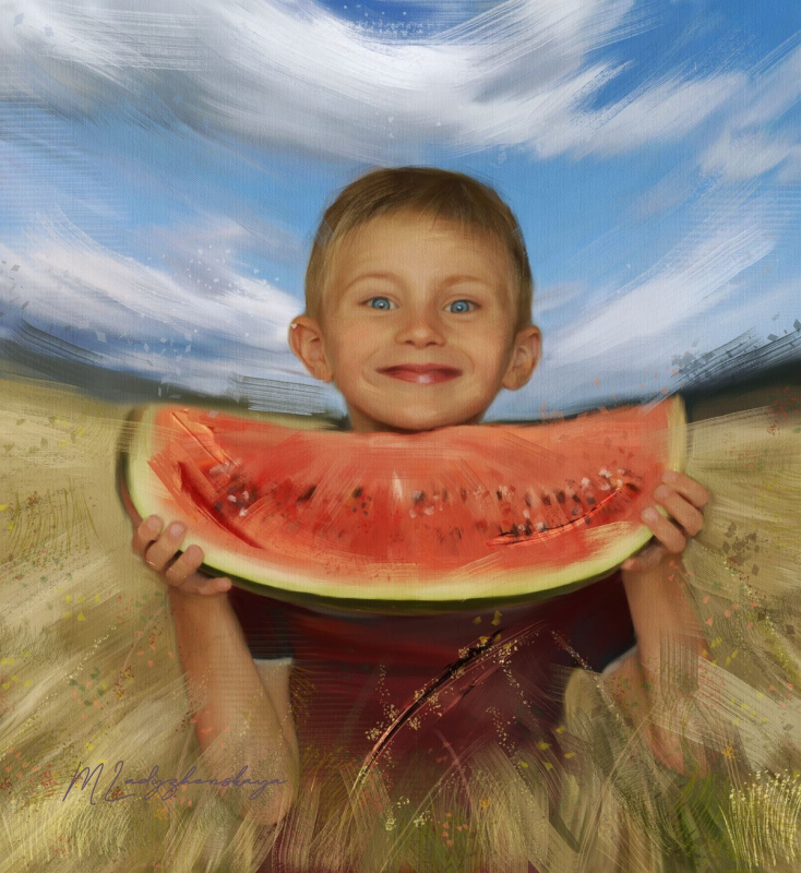 The portrait of son
