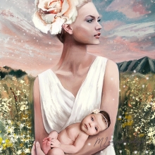Woman with a baby