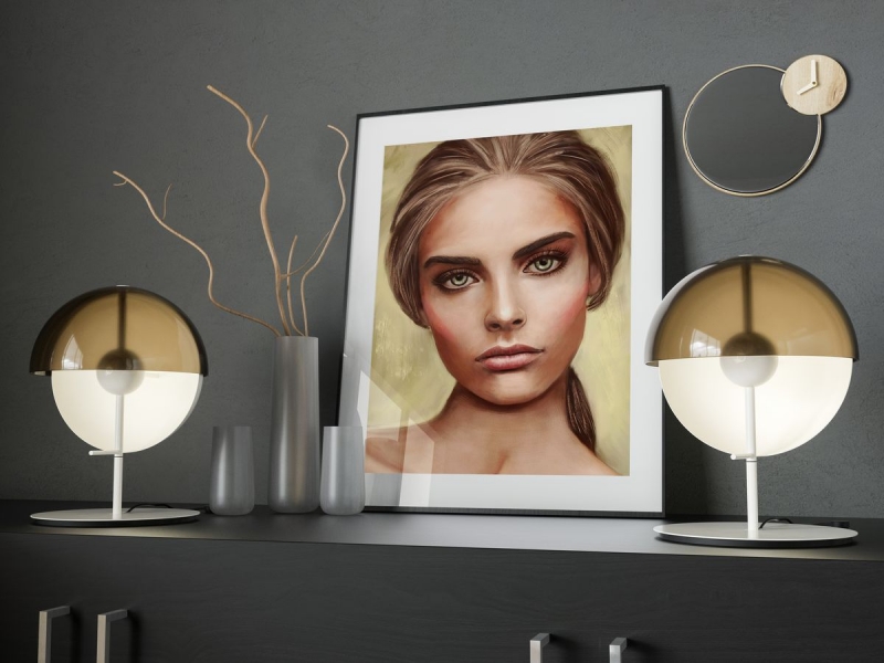 Young woman's portrait