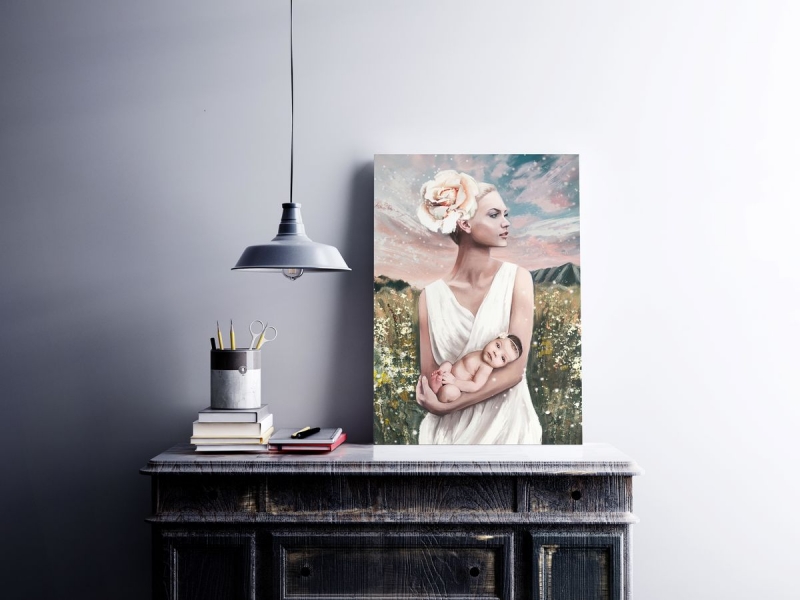 Woman with a baby