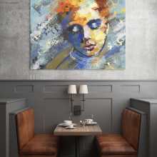 Abstract portrait of woman